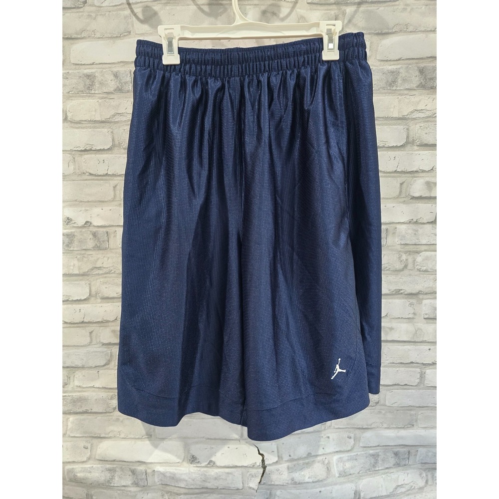 Vintage Nike Air Jordan Basketball Shorts Men's‎ XL 20th Anniversary Navy Shiny